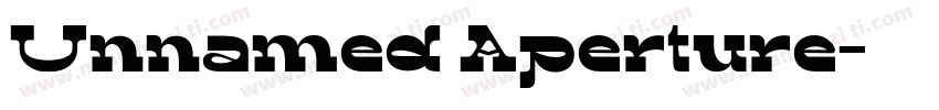 Unnamed Aperture字体转换